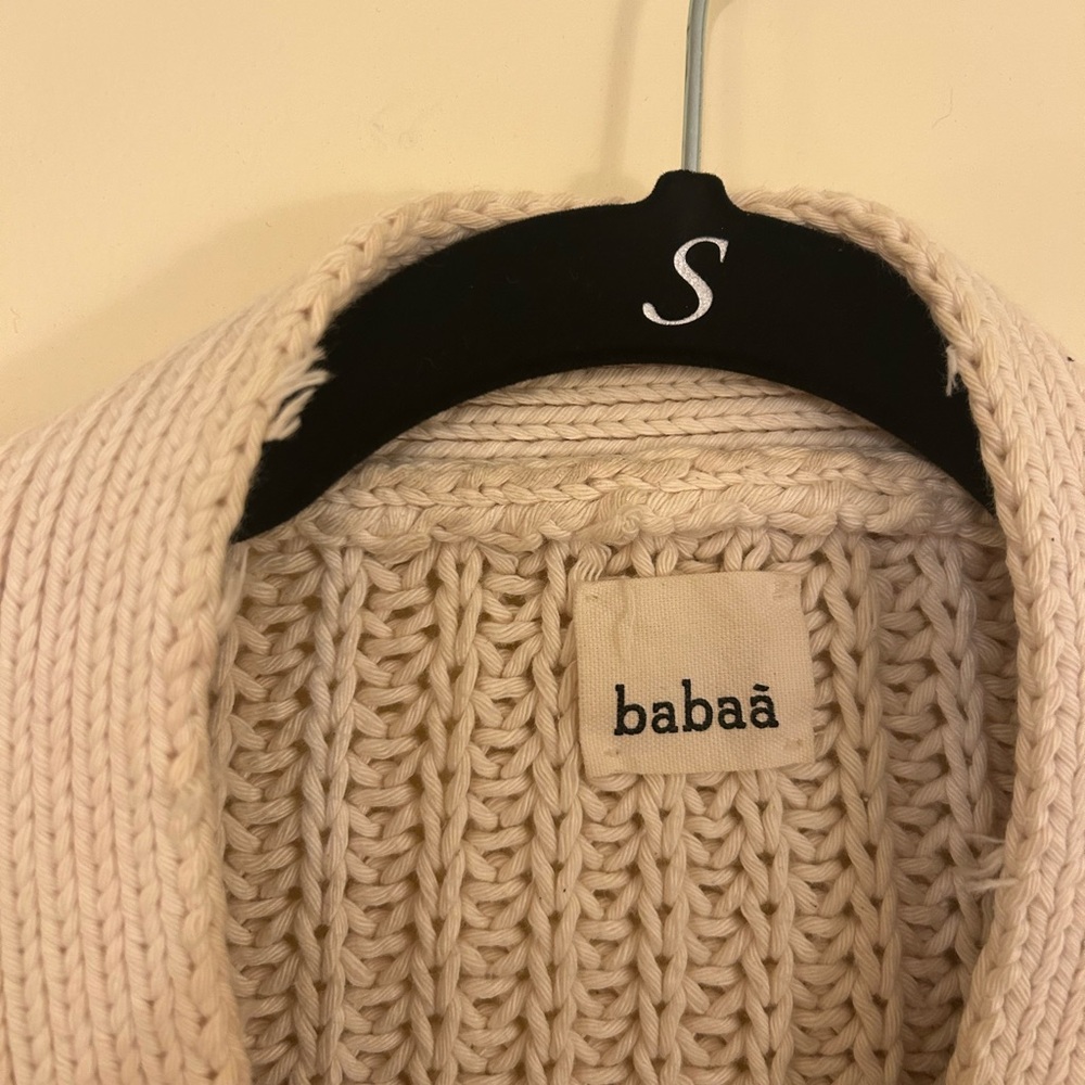 Babaa cardigan no18 in natural - Picture 4 of 5